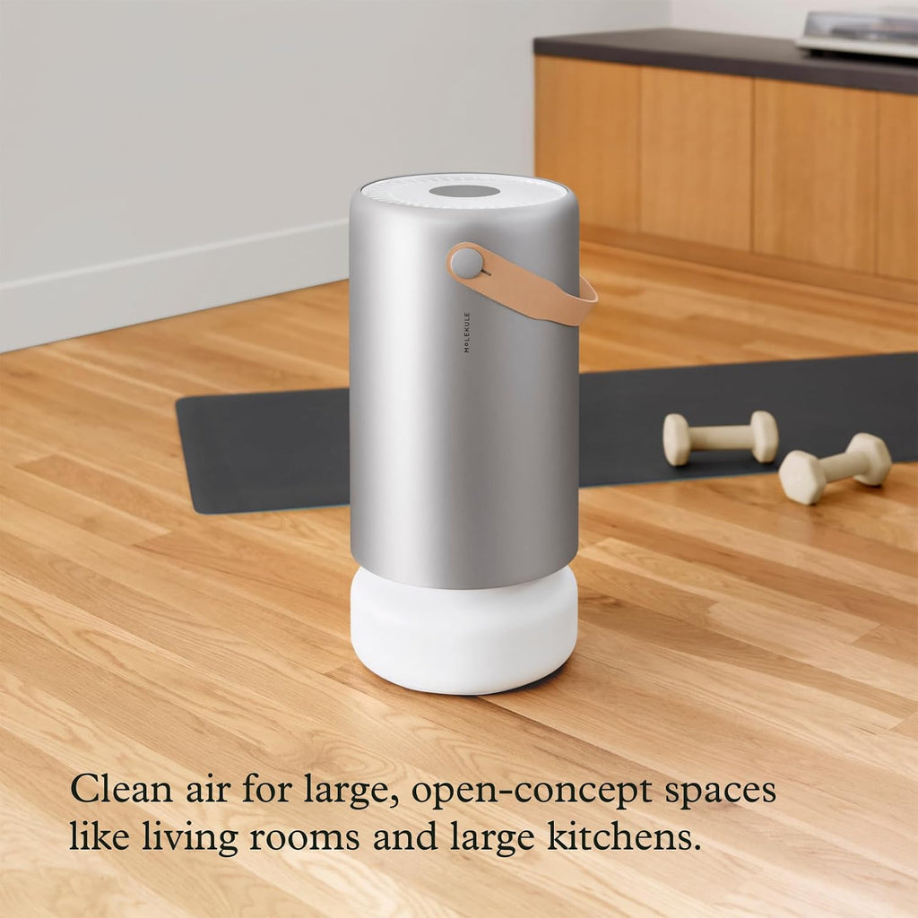 Molekule Air Pro Purifier for Large Rooms/Offices up to 93m² - PECO, Alexa, Destroys Allergens, Bacteria, Viruses, Smoke, Mould, VOC, Smart Sensor