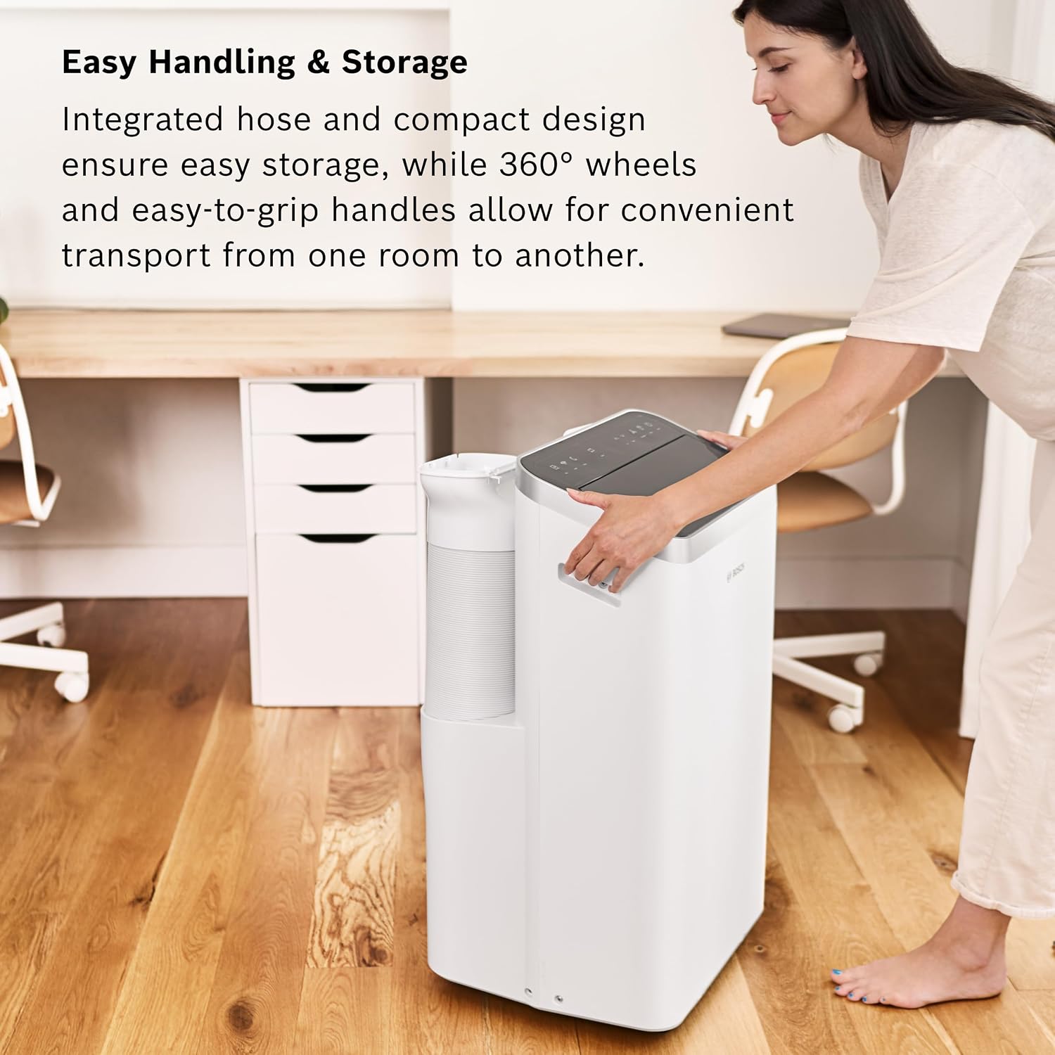Bosch Cool 2000 Portable AC - 3-in-1 Air Conditioner, Dehumidifier, Fan - 2.6 kW for rooms up to 35m² - With Auto Mode, Silent Mode & Sleep Mode